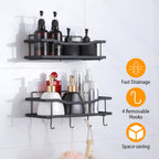 2-Tier Shower Caddy Shelf Holder