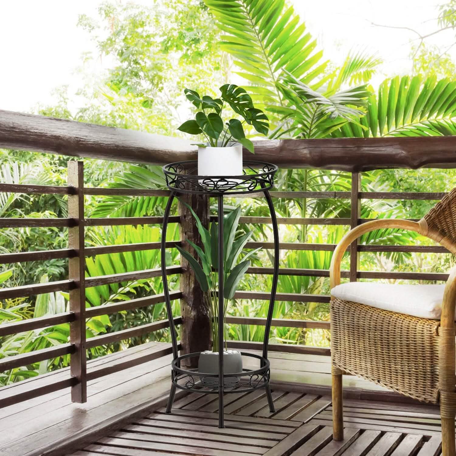 2-Tier Tall Plant Stand Rack Holder