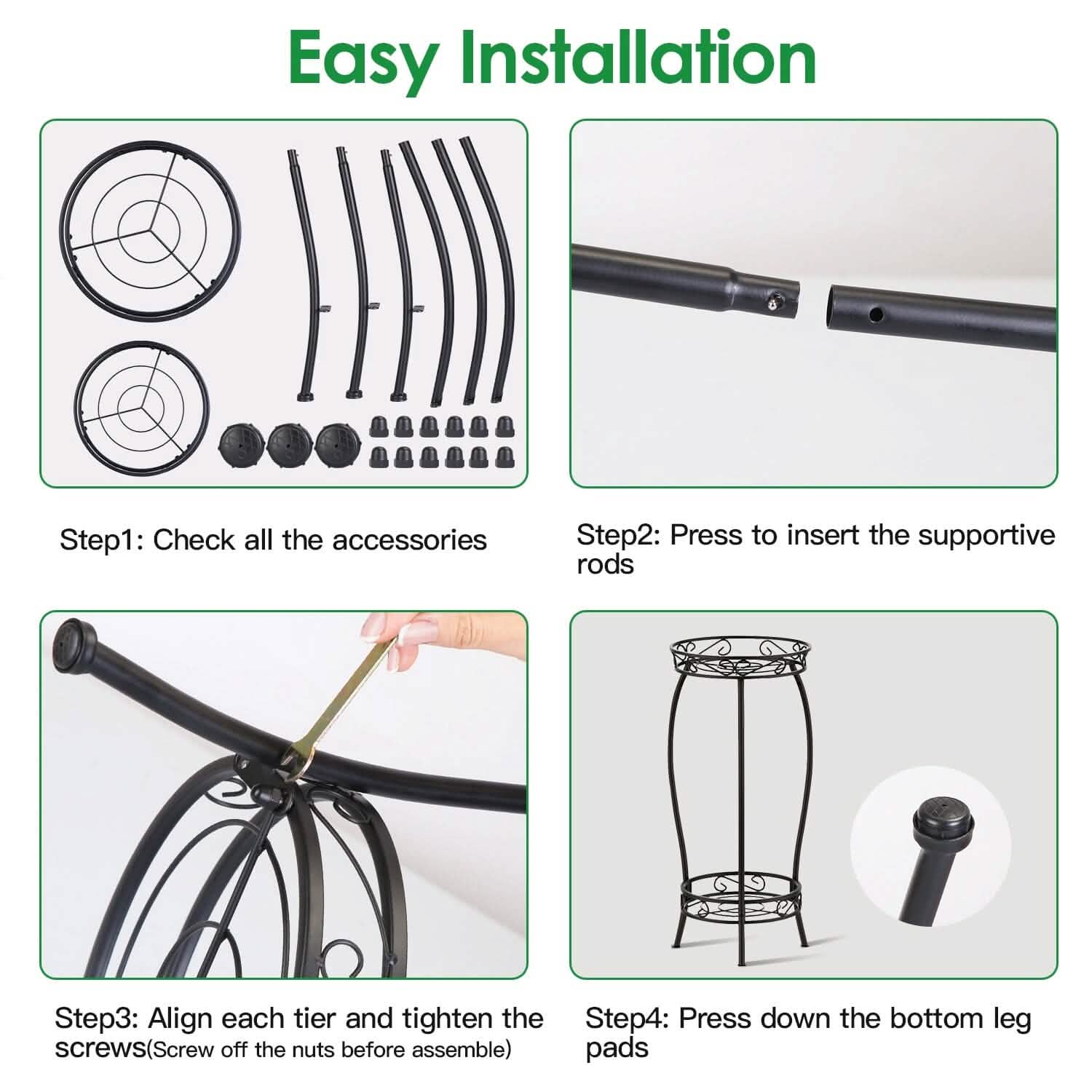 2-Tier Tall Plant Stand Rack Holder