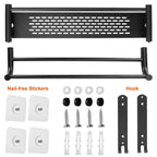 2-Tier Wall Mounted Towel Rack