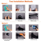 2-Tier Wall Mounted Towel Rack