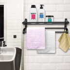 2-Tier Wall Mounted Towel Rack