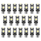 20-Piece: T10 SMD5050 LED Light Bulbs