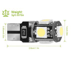 20-Piece: T10 SMD5050 LED Light Bulbs