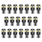 20-Piece: T10 SMD5730 LED Light Bulbs