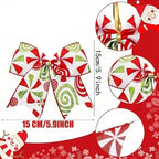 20-Pieces: Christmas Tree Bow Decorations