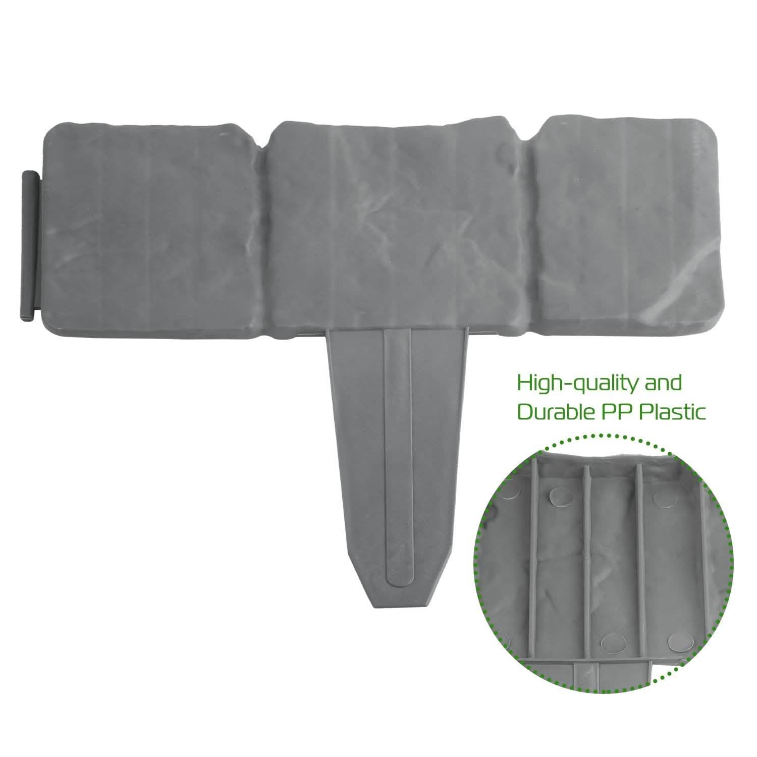 20-Pieces: Plastic Cobbled Stone Effect