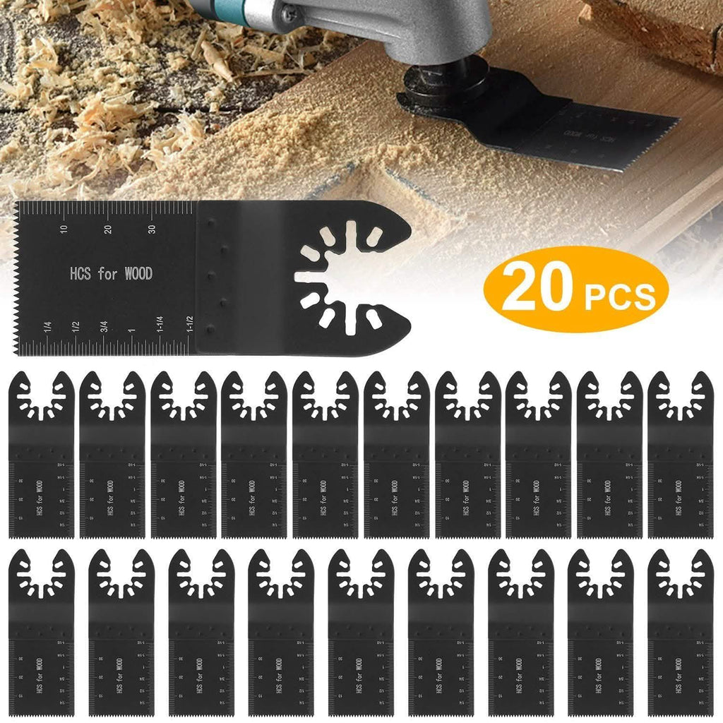 20-Pieces Set: Saw Blade Metal Oscillating Multitool Cutter Fit