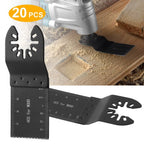 20-Pieces Set: Saw Blade Metal Oscillating Multitool Cutter Fit