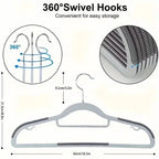 20-Pieces: Slip Traceless Clothes Racks, Sturdy Heavy Duty Coat Durable Hangers