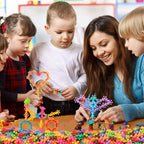 200-Piece: 3D Interlocking Building Blocks STEM Toy