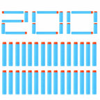 200-Pieces: Compatible Darts Refill for Nerf N-Strike Elite Series