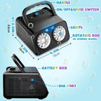 20000+ Bubbles Electric Bubble Machine with 2 Fans