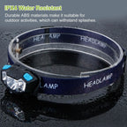 20000LM LED Headlamp USB Rechargeable Wave Motion Sensor Headlight