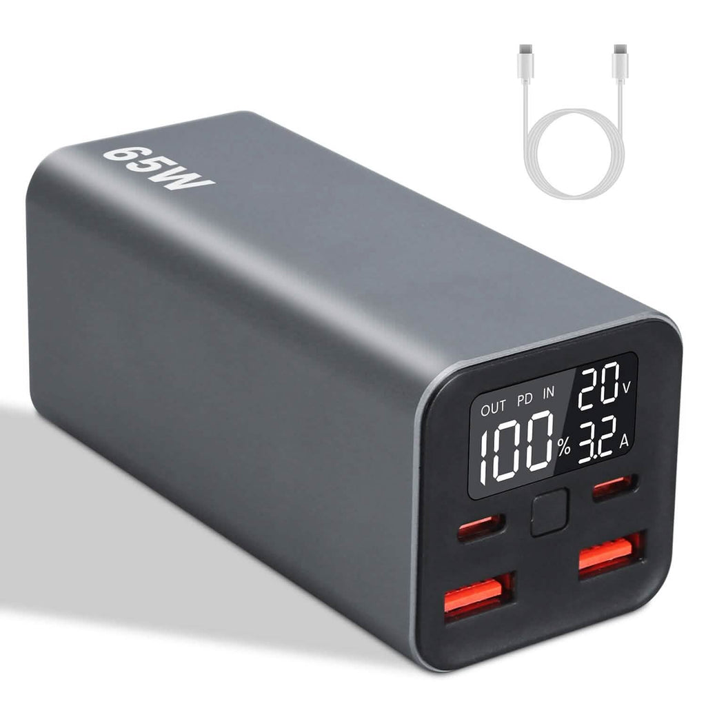 20000mah 65W USB-C PD Laptop Power Bank Fast Charging