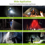 2000LM LED Work Headlamp with 3 Lighting Modes