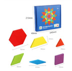 Colorful Wooden Puzzle Set