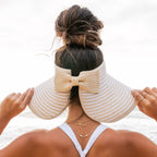 Foldable Bow Stripe Visor