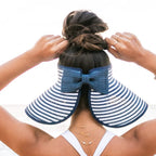 Foldable Bow Stripe Visor