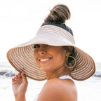 Foldable Bow Stripe Visor