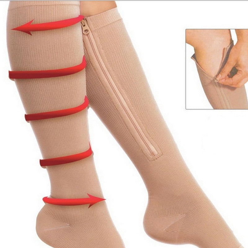 Zipper Compression Socks
