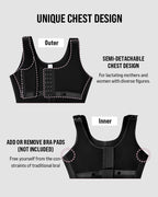 Double Compression Tummy Control Shapewear With Bra