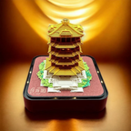 2026 3D Calendar - Temple with Lights