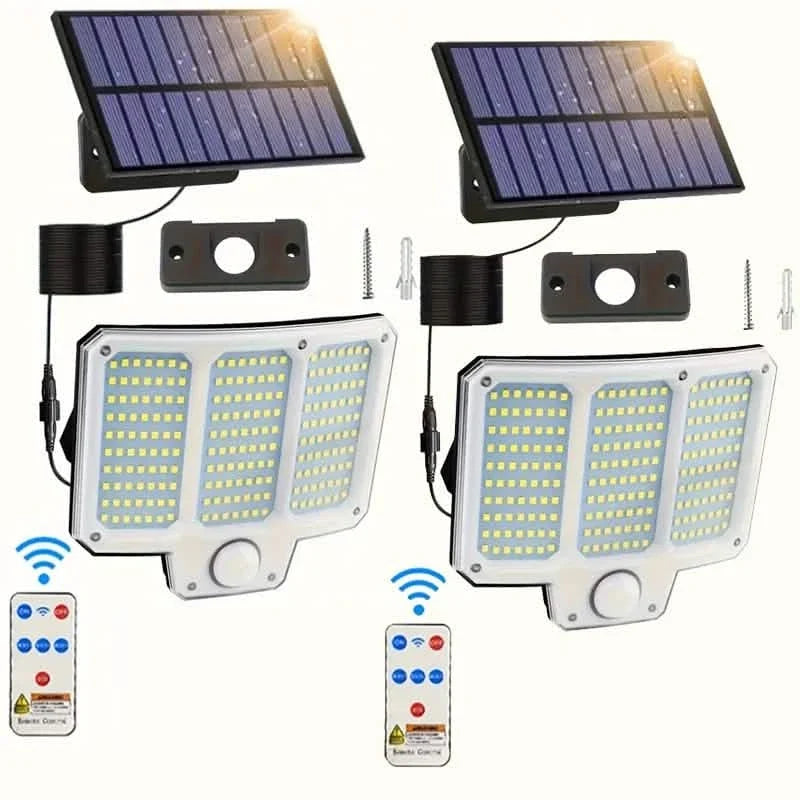 210LED Super Bright Motion Sensor Solar Strong Power LED Garden Wall Lamp