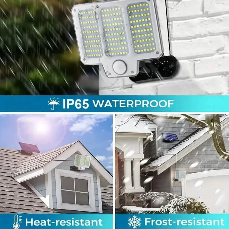 210LED Super Bright Motion Sensor Solar Strong Power LED Garden Wall Lamp