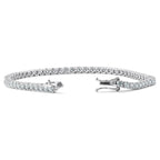 2.14 CT Natural Diamond Tennis Bracelet G SI 14K White Gold 7.5 inch B5882-2I