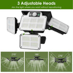 216 LEDs  Solar Outdoor Light Motion Sensor Security Wireless Lamp