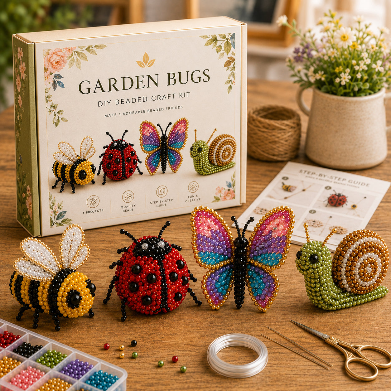 Tiny 3D Beaded Animal DIY Kit