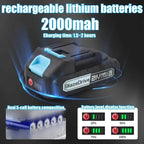 21V 4-6 Inch Cordless Chainsaw Kit with Built-in Lubrication, Battery and Charger