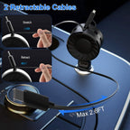 21W 3-in-1 Retractable Car Phone Charger