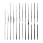22-Piece: Aluminum Multi-Color Crochet Hook Needles