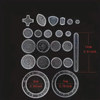 22-Pieces: Transparent Magic Template to Create Stunning Spiral Diagrams