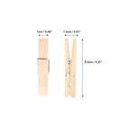 100 Pack of Wooden Clothespins