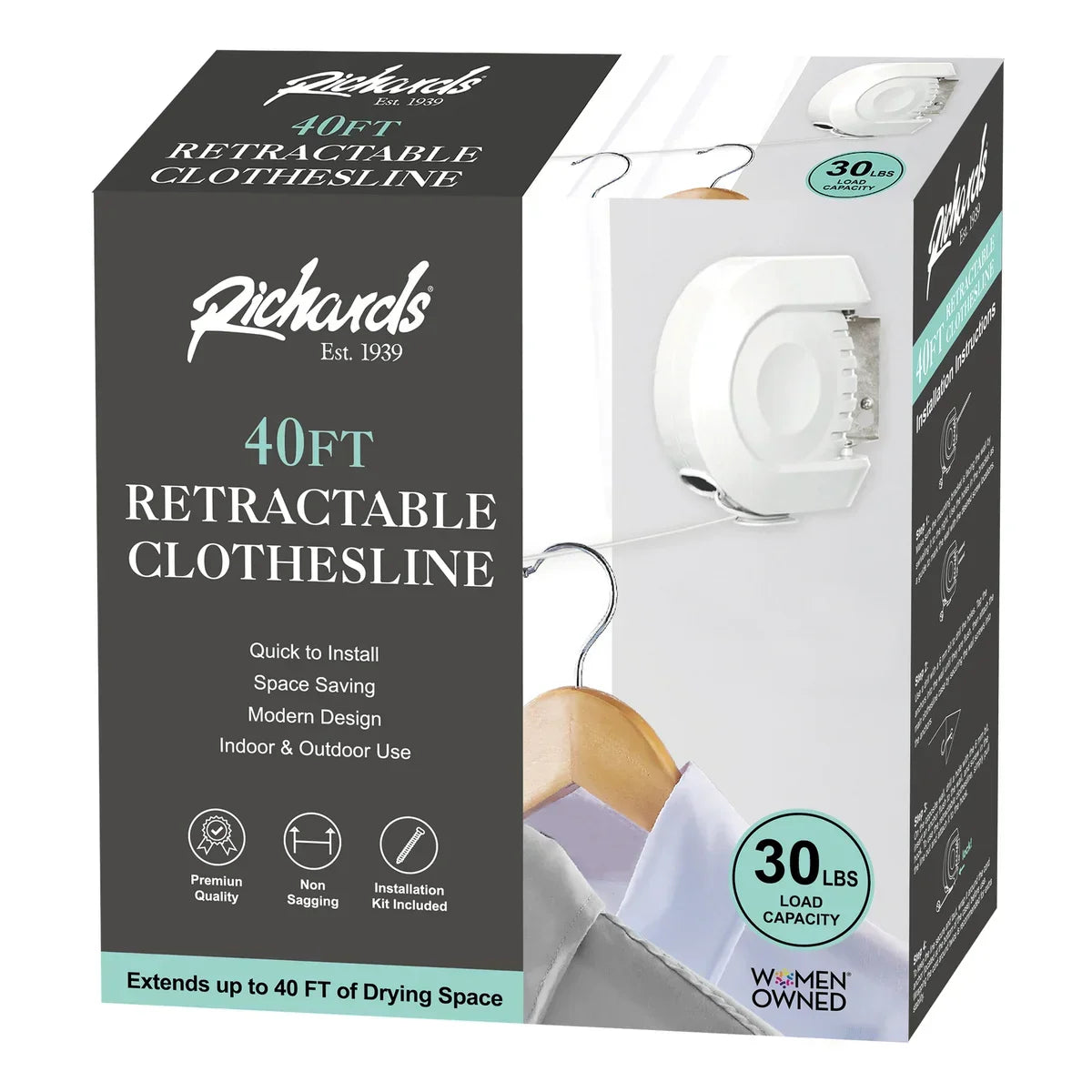 40 Foot Retractable Clothesline
