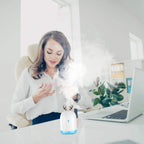 220ml Cool Mist Humidifier Ultrasonic Air Diffuser Atomizer with 7 Color