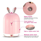 220ml Cool Mist Humidifier Ultrasonic Air Diffuser Atomizer with 7 Color