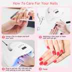 220W UV LED Nail Lamp Gel Polish Dryer