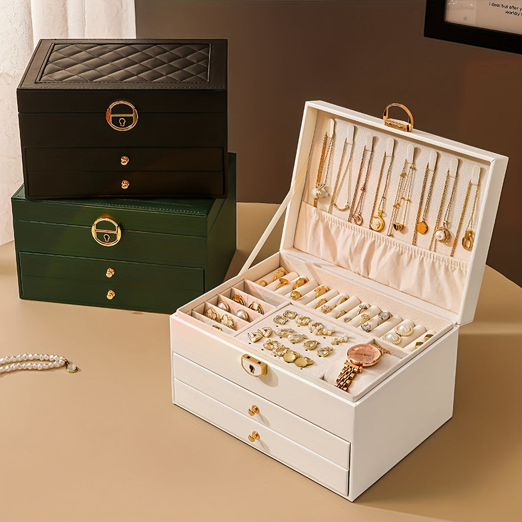 3-Tier Jewellery Box with Storage