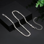 "Crystal' Tennis Necklace