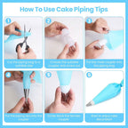 236-Pieces: Cake Decorating Kit Baking Tool with Piping Tips Couplers