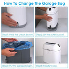 2.38 Gal/9L  Automatic Trash Can