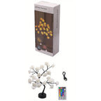 24 LED RGB 16 Colors Rose Tree Night Light Battery And USB Plug Operated Rose Flower Fairy Lights Remote Control