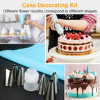 24-Piece: Stainless Steel Cake Decorating Supplies Kit