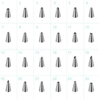 24-Piece: Stainless Steel Cake Decorating Supplies Kit