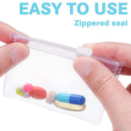 24-Piece: Zippered Pill Pouch Bags