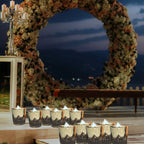 24-Pieces Gold Votive Tealights Candle Holder Mercury Glass